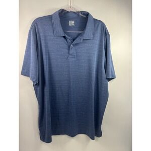 NWT 32 Degrees Cool Polo Men's Sz XXL Blue Short Sleeve